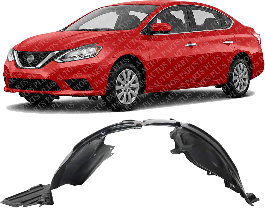 Front Fender Liner Left Driver Side Direct Replacement Compatible With 2017-2019 Nissan Sentra NI1248162 638414FU0A