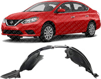 Front Fender Liner Left Driver Side Direct Replacement Compatible With 2017-2019 Nissan Sentra NI1248162 638414FU0A