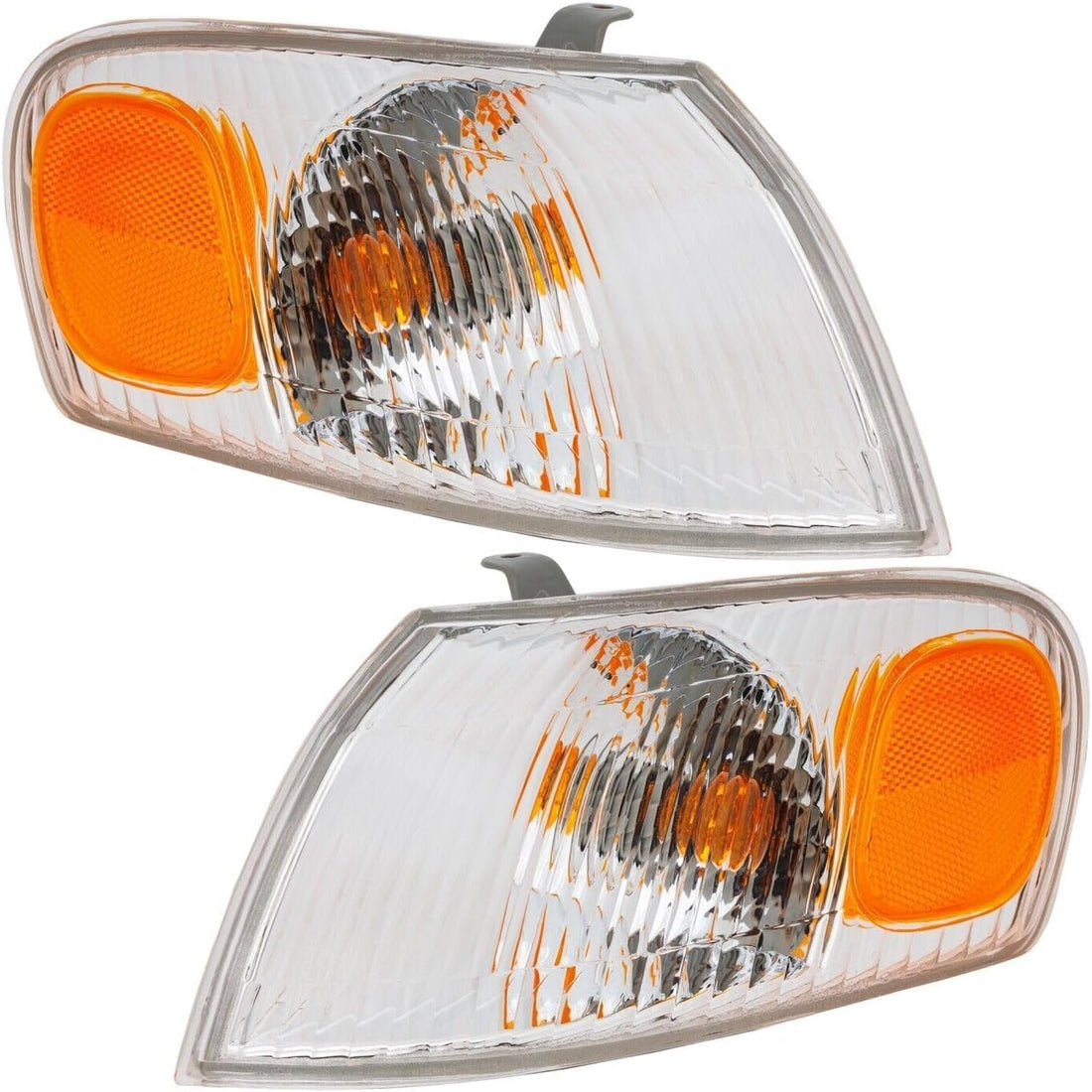 Set Of 2 Front Corner Signal Light Assembly Right Passenger & Left Driver Side Direct Replacement Compatible With 1998-2000 Toyota Corolla TO2521150 TO2520150 8151002040 8152002040
