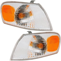Set Of 2 Front Corner Signal Light Assembly Right Passenger & Left Driver Side Direct Replacement Compatible With 1998-2000 Toyota Corolla TO2521150 TO2520150 8151002040 8152002040