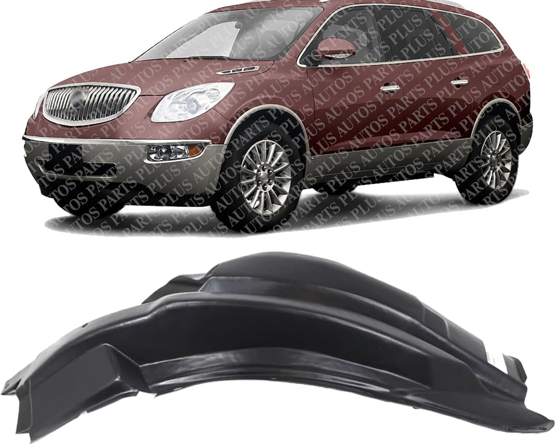 Front Fender Liner Rear Section Left Driver Side Direct Replacement Compatible With 2008-2017 Buick Enclave GM1248197 25849001