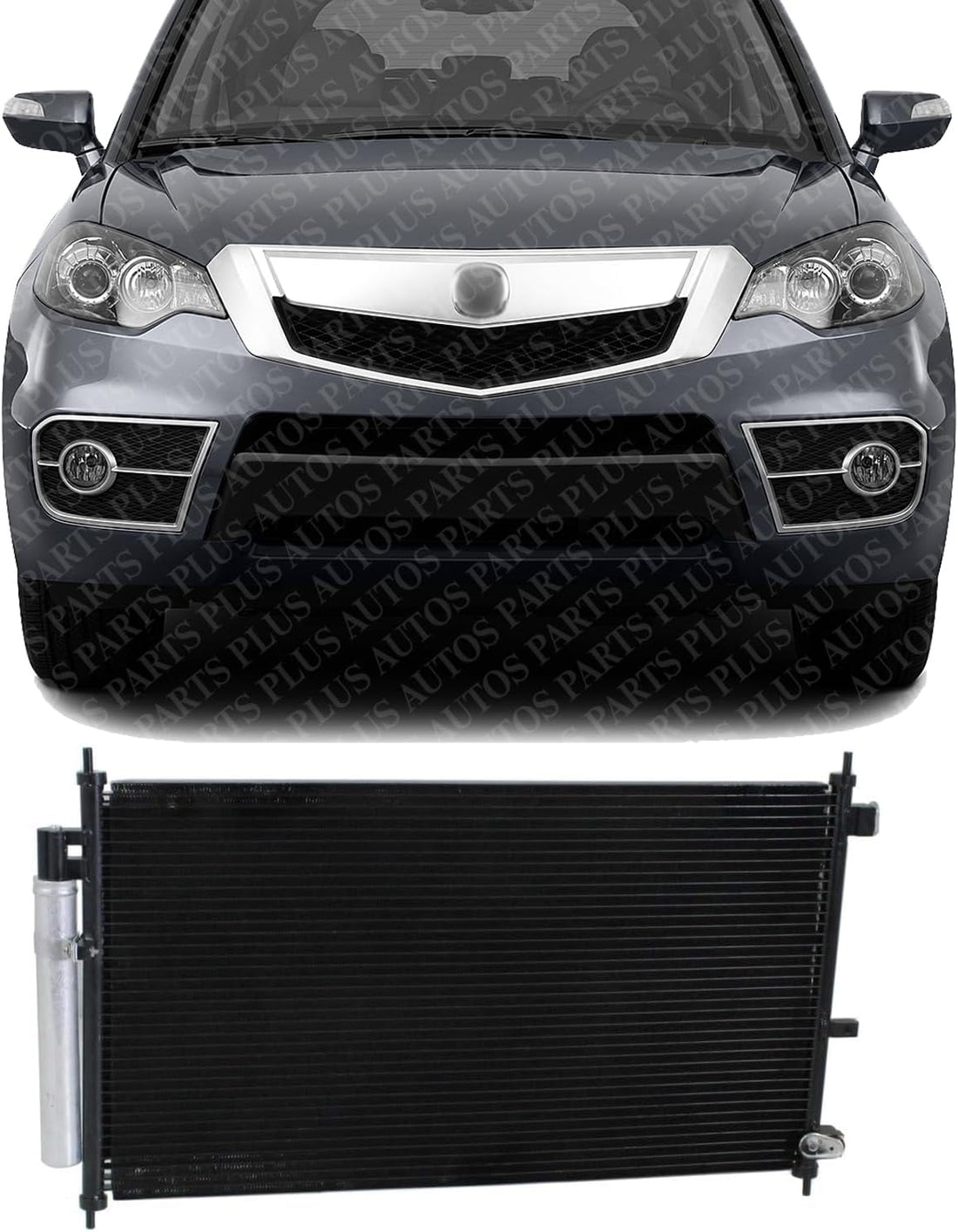 Front A/C Condenser Aluminum Core Direct Replacement Compatible With 2007-2012 Acura RDX AC3030123 80110STKA01