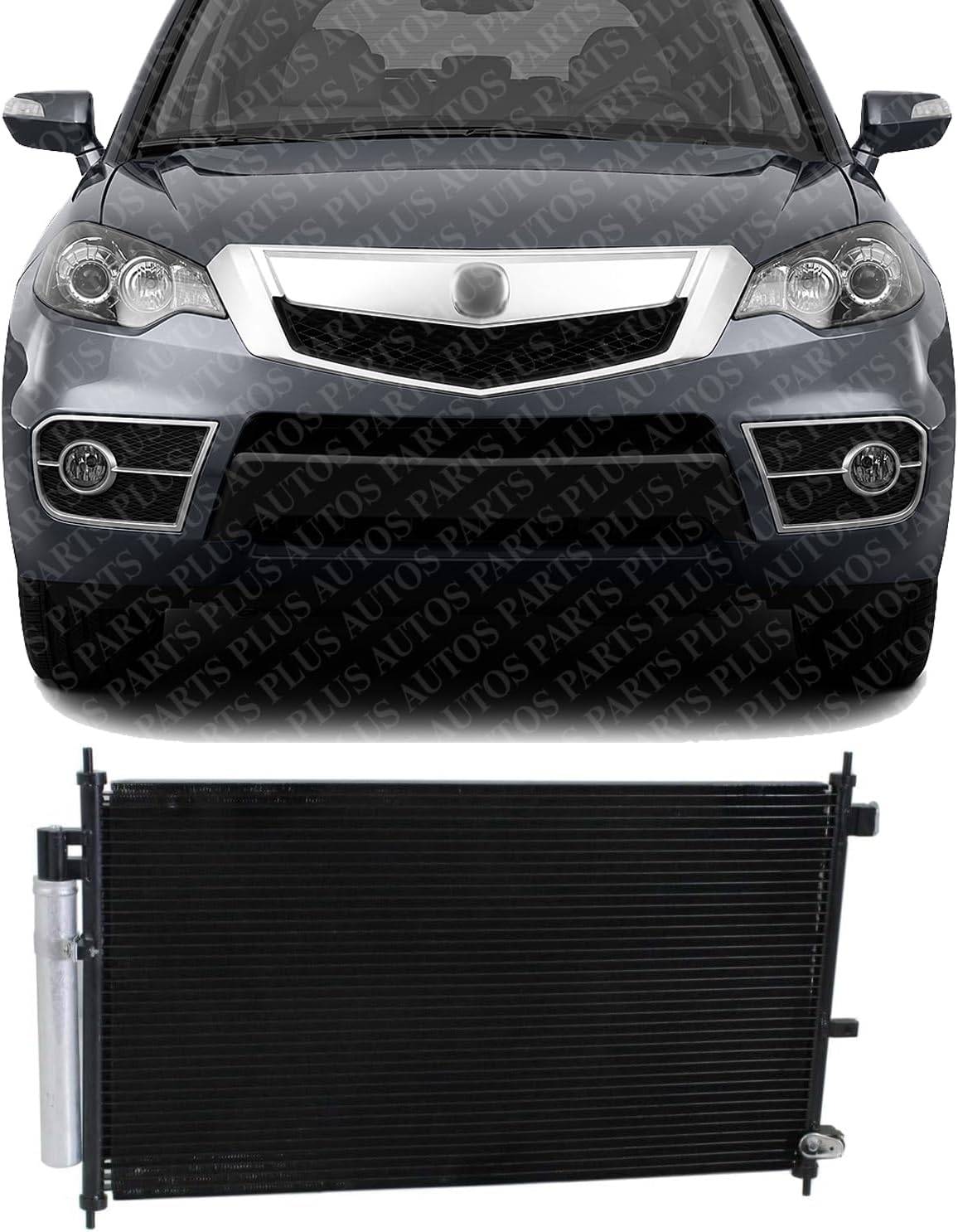 Front A/C Condenser Aluminum Core Direct Replacement Compatible With 2007-2012 Acura RDX AC3030123 80110STKA01