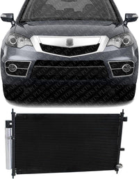Front A/C Condenser Aluminum Core Direct Replacement Compatible With 2007-2012 Acura RDX AC3030123 80110STKA01