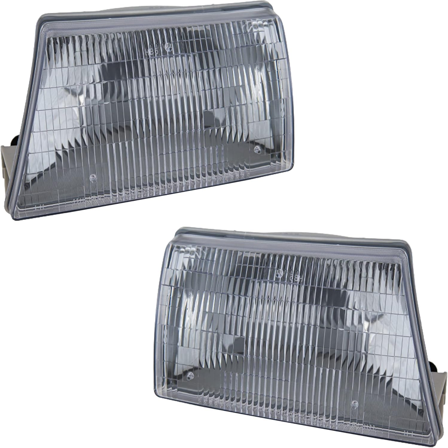 Set Of 2 Front Headlight Assembly Right Passenger & Left Driver Side Direct Replacement Compatible With 1998-2000 Mazda Pickup MA2502113 MA2503113 ZZP051040B ZZP051030B