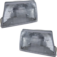 Set Of 2 Front Headlight Assembly Right Passenger & Left Driver Side Direct Replacement Compatible With 1998-2000 Mazda Pickup MA2502113 MA2503113 ZZP051040B ZZP051030B