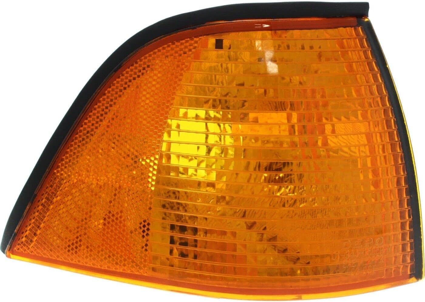 Front Headlights Assembly + Corner Lamps Lens and Housing Right Passenger & Left Driver Side Direct Replacement Compatible With BMW 3-Series 1992-1999 BM2503101 BM2502101 BM2520107