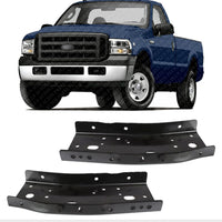 AUTOS PARTS PLUS Set Of 2 Front Bumper Plate Bracket Side Rail Left Driver & Right Passenger Side Direct Replacement Compatible With 1999-2007 F-Series Super Duty FO1066141 FO1067141 F81Z5015AA