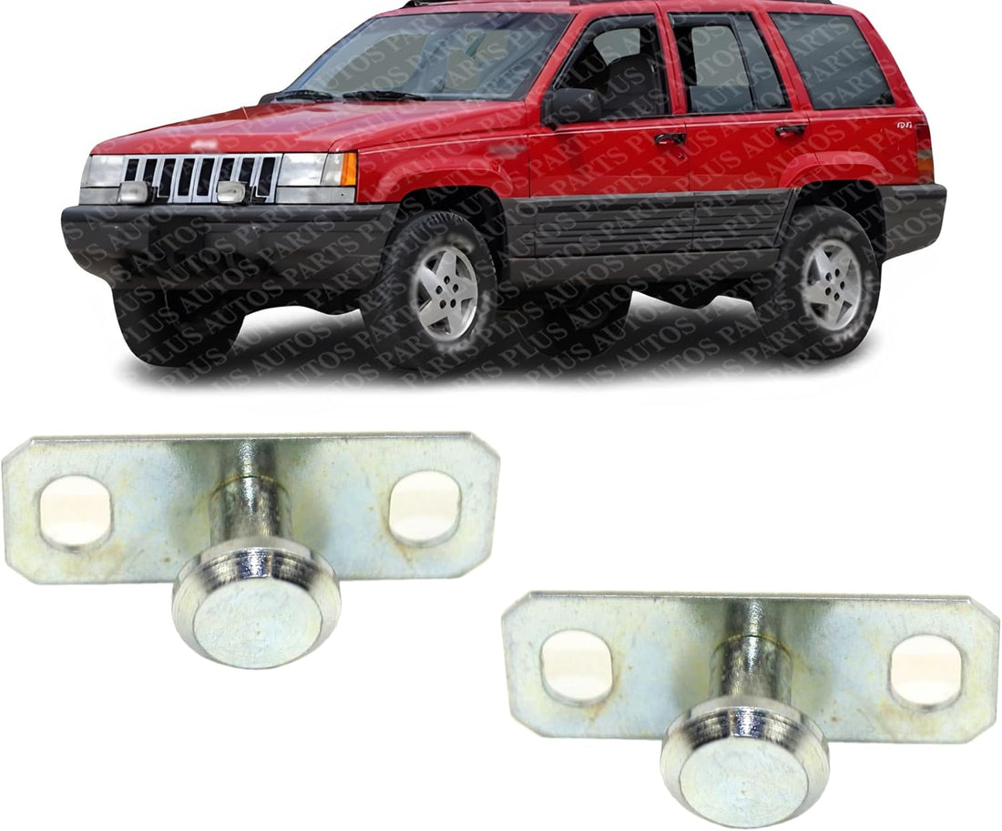 Set of 2 Front Bumper Mounting Plate Bracket Steel Right Passenger & Left Driver Side Direct Replacement Compatible with 1993-1998 Jeep Grand Cherokee CH1066114 55254700