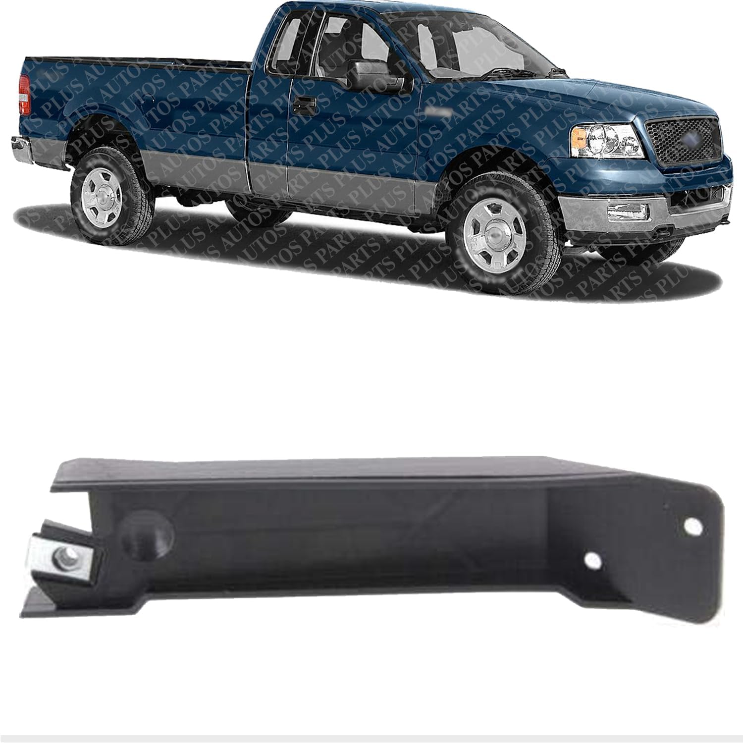 Front Bumper Support Cover Bracket Plastic Right Passenger Side Direct Replacement Compatible With 2006-2008 Ford F-150 / Lincoln Mark LT FO1043132 4L3Z17C972AA