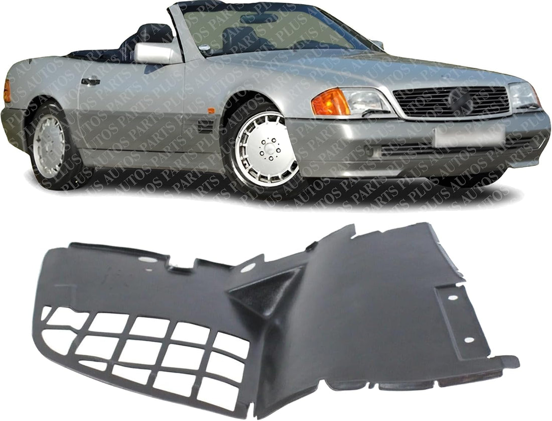 Front Section Fender Liner Right Passenger Side Direct Replacement Compatible With 1990-1995 Mercedes Benz SL-Class MB1251113 1298840435