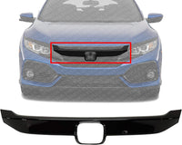 Front Bumper Grille Molding Primed Plastic Direct Replacement Compatible With 2017-2021 Honda Civic HO1210160 71125TEYY01