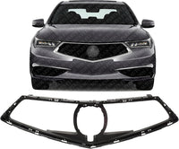 Front Grille Frame Textured Plastic Direct Replacement Compatible With 2018-2020 Acura TLX AC1200131 71121TZ3A11