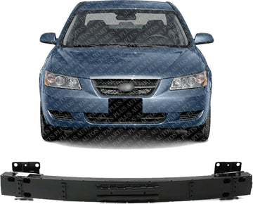 Front Bumper Reinforcement Impact Bar Steel Direct Replacement Compatible With 2006-2008 Hyundai Sonata HY1006123 865300A050