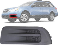 Front Fog Light Cover Textured Left Driver Side Direct Replacement Compatible With 2010-2012 Subaru Outback SU1038102 57731AJ55A