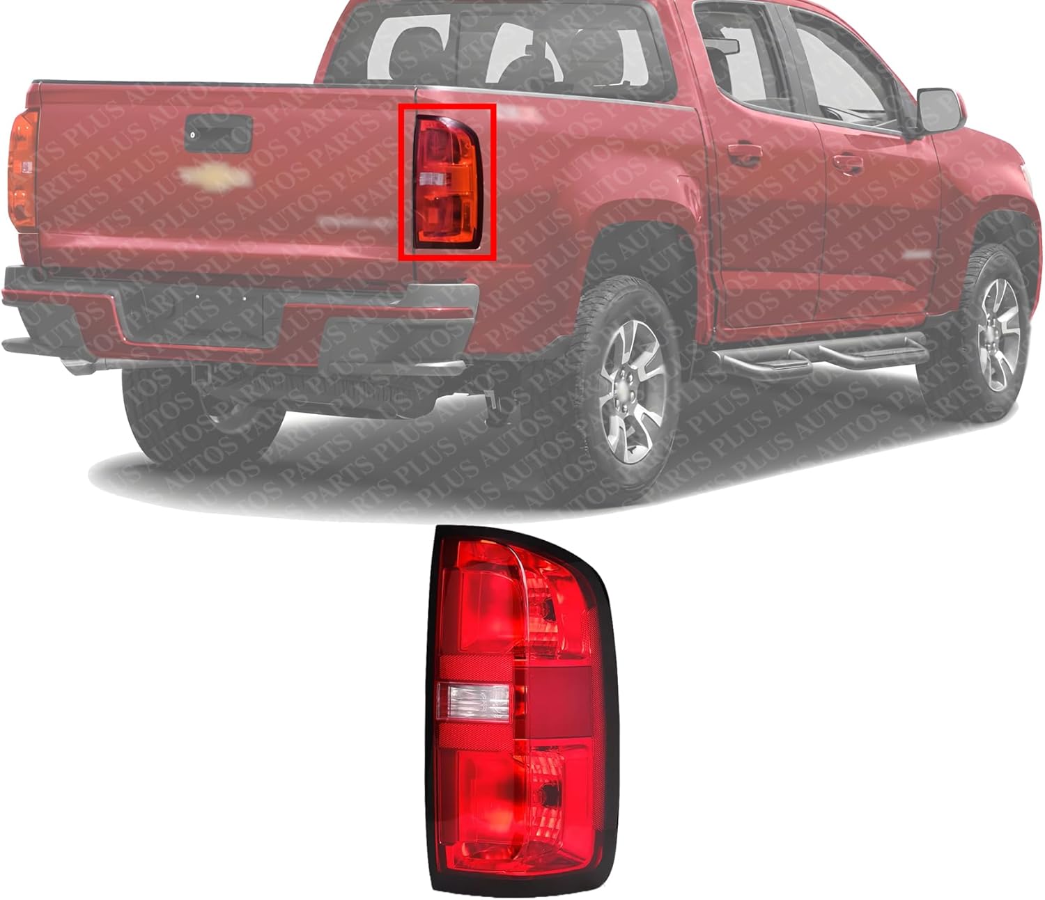 Tail Light Assembly Right Passenger Side Direct Replacement Compatible With 2015-2022 Chevrolet Colorado GM2801270 84630993