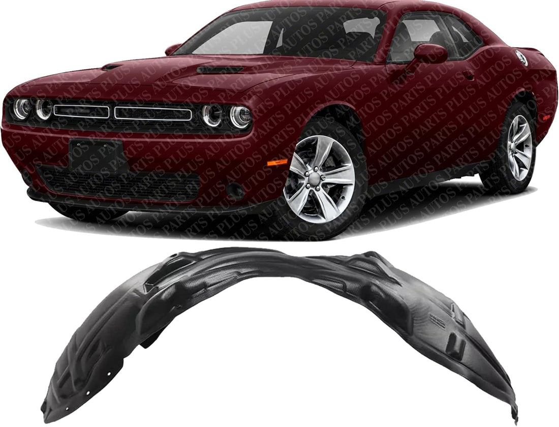 Front Fender Liner Vacuum Form Left Driver Side Direct Replacement Compatible With 2015-2023 Dodge Challenger CH1248173 68259093AF