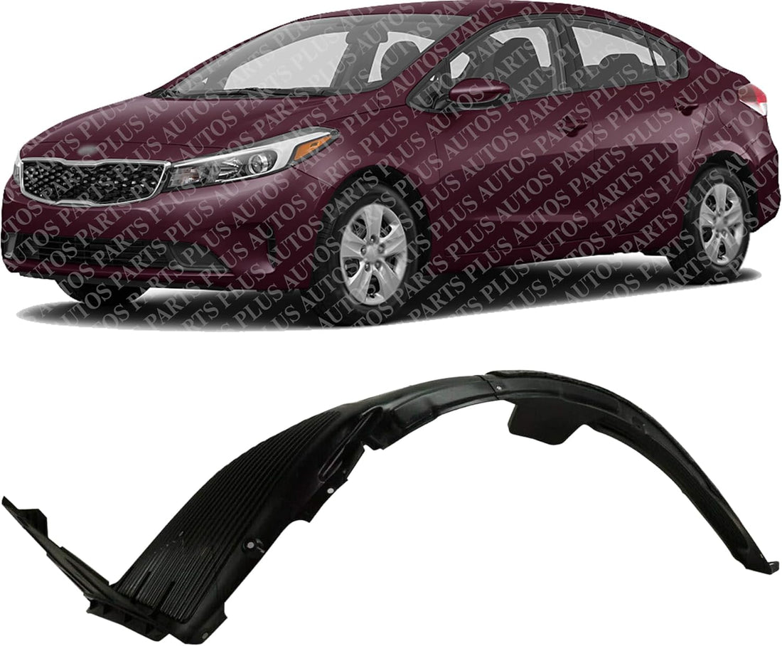 Front Fender Liner Left Driver Side Direct Replacement Compatible With 2017-2018 Kia Forte5 KI1248155 86811A7900