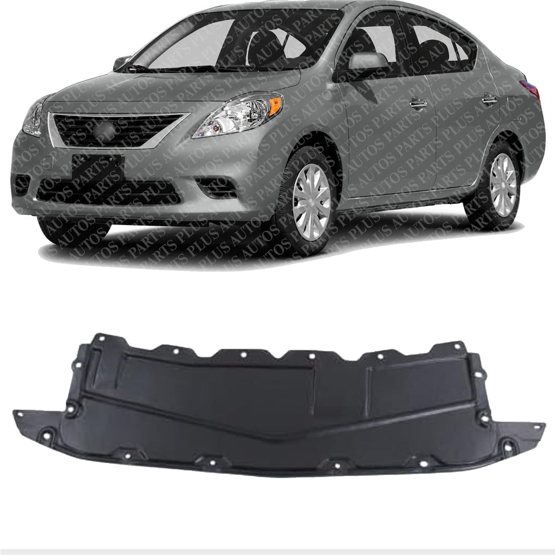 Front Engine Splash Shield Under Cover Direct Replacement Compatible with 2012-2014 Nissan Versa NI1228143 626603BA0A