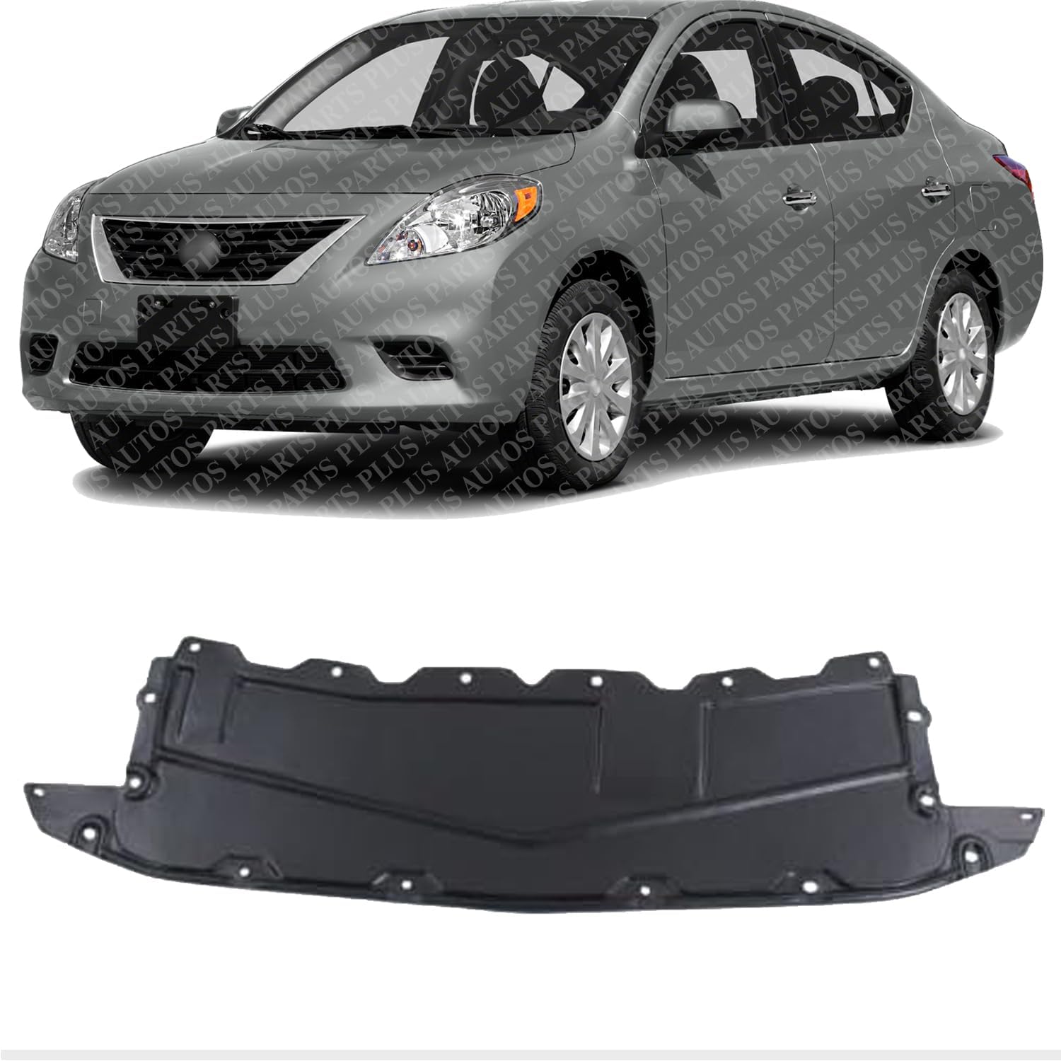 Front Engine Splash Shield Under Cover Direct Replacement Compatible with 2012-2014 Nissan Versa NI1228143 626603BA0A