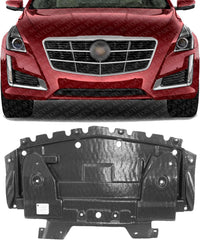 Front Engine Splash Shield Under Cover Direct Replacement Compatible with 2008-2014 Cadillac CTS GM1228127 15263372