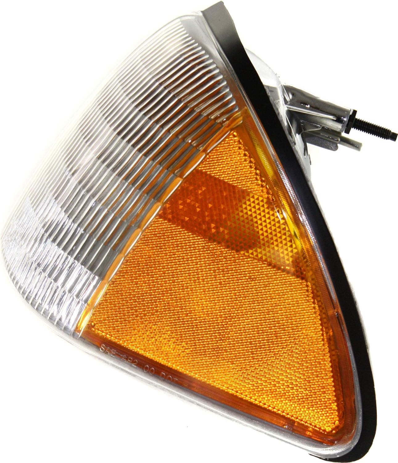 Set Of 2 Front Corner Light Lens And Housing Left Driver & Right Passenger Side Direct Replacement Compatible With 1987-1993 Ford Mustang FO2551103 FO2550105 E7ZZ15A201A