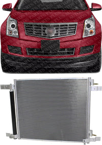 Front A/C Condenser Aluminum Core Direct Replacement Compatible With 2010-2016 Cadillac SRX GM3030294 22973655