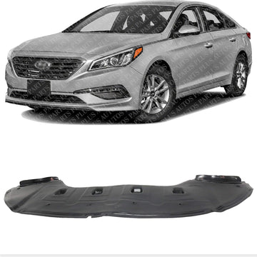 Front Engine Splash Shield Under Cover Direct Replacement Compatible with 2015-2017 Hyundai Sonata HY1228185 29110C2300 29110C2400