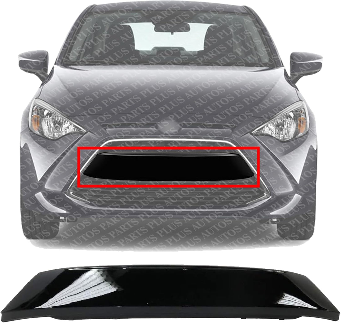 AUTOS PARTS PLUS Front Bumper Upper Grille Direct Replacement Compatible With 2016 Scion iA / 2016-2018 Toyota Yaris/iA TO1036176 53114WB003