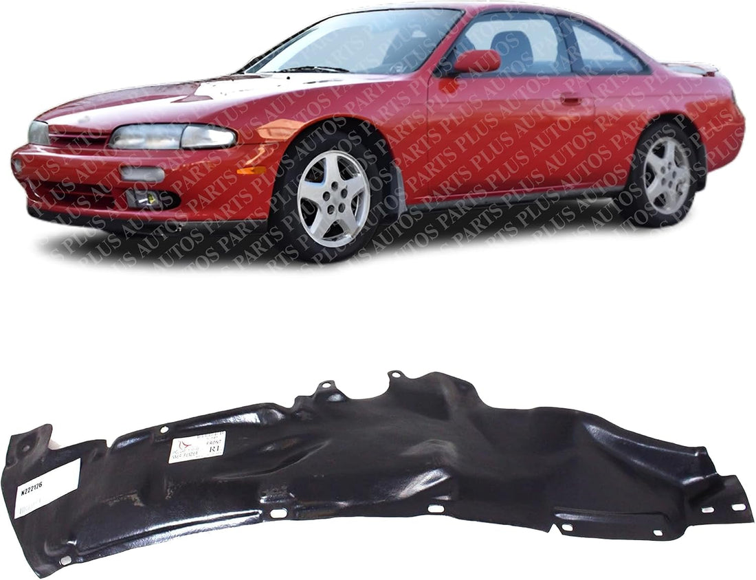 Front Fender Liner Rear Section Left Driver Side Direct Replacement Compatible With 1995-1998 Nissan 240SX NI1250119 6384365F00