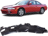 Front Fender Liner Rear Section Left Driver Side Direct Replacement Compatible With 1995-1998 Nissan 240SX NI1250119 6384365F00