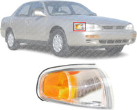 Front Corner Light Assembly Right Passenger Side Direct Replacement Compatible With 1995-1996 Toyota Camry TO2521139 8161006020