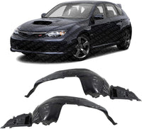 Set Of 2 Front Fender Liner Plastic Left Driver & Right Passenger Side Direct Replacement Compatible With 2008-2010 Subaru Impreza SU1249122 SU1248122 59110FG021 59110FG031
