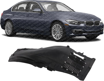 Front Section Fender Liner Right Passenger Side Direct Replacement Compatible With 2009-2015 BMW 7-Series BM1249114 51717185164