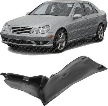 Front Lower Section Fender Liner Left Driver Side Direct Replacement Compatible With 2001-2007 Mercedes Benz C-Class MB1248183 2038810323 2038840722