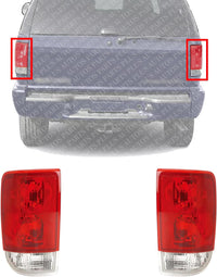 Set Of 2 Tail Light Lens and Housing Right Passenger & Left Driver Side Direct Replacement Compatible With 1995-2005 GMC Jimmy/Chevrolet Blazer GM2801126 GM2800127 19179679 19179358