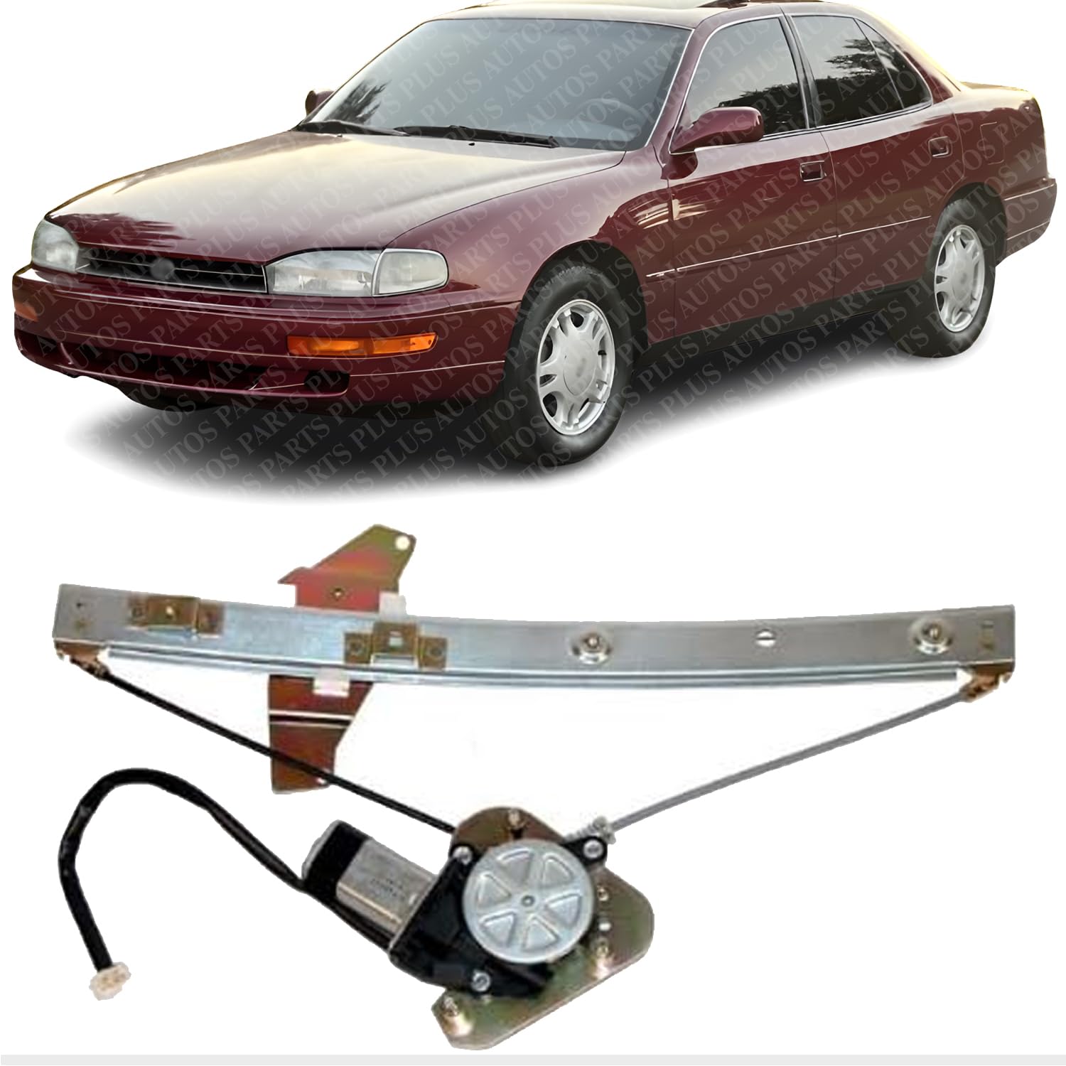 Front Window Regulator with Motor Left Driver Side Direct Replacement Compatible with 1992-1996 Toyota Camry TO1350122 6982006021