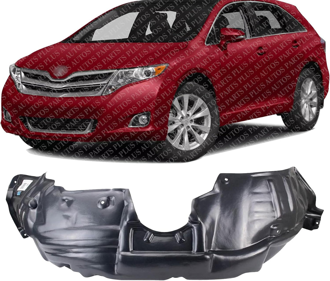 Front Fender Liner Left Driver Side Direct Replacement Compatible With 2012-2016 Toyota Venza TO1248189 538760T020