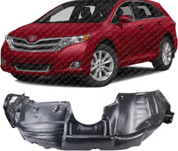 Front Fender Liner Left Driver Side Direct Replacement Compatible With 2012-2016 Toyota Venza TO1248189 538760T020