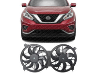 Front Radiator Dual Cooling Fan Assembly Direct Replacement Compatible with 2015-2023 Nissan Murano NI3115152 214815AA1A