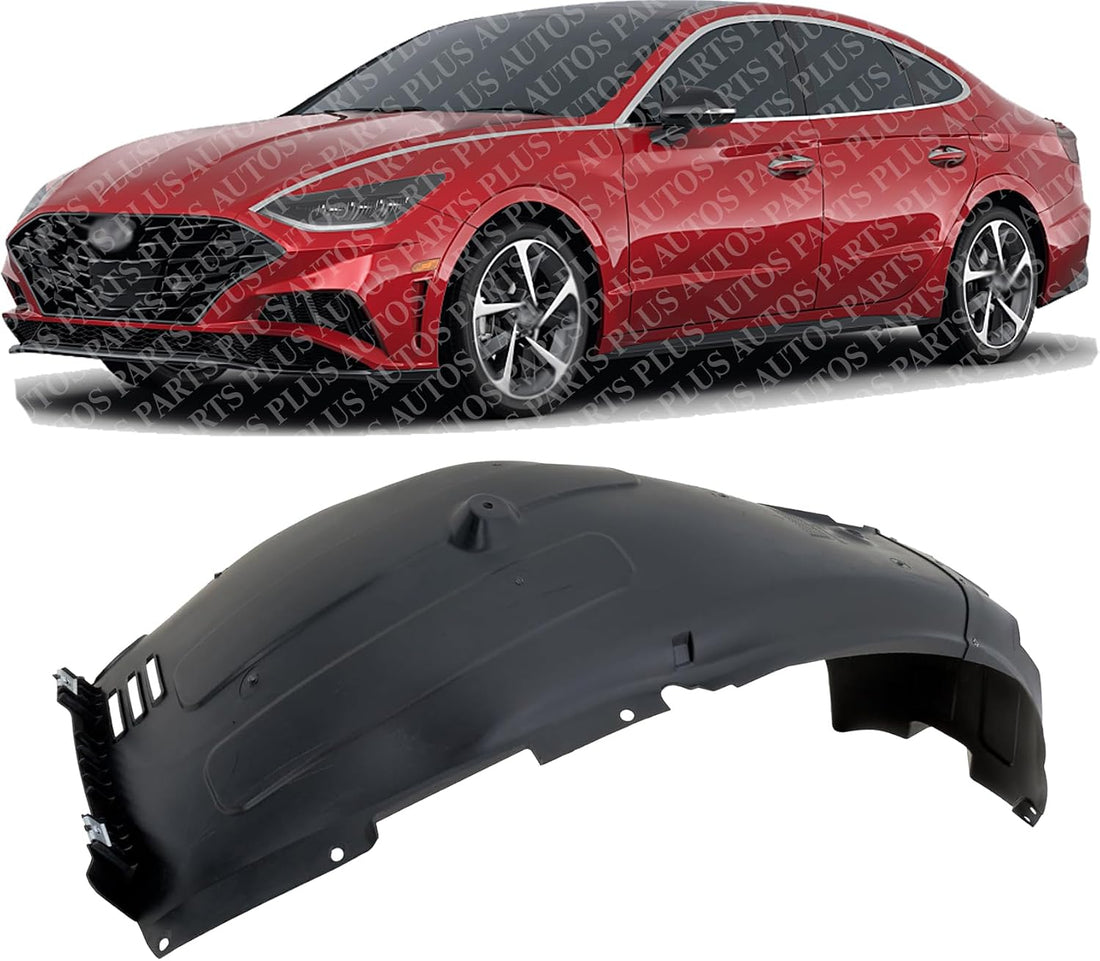 Front Fender Liner Left Driver Side Direct Replacement Compatible With 2020-2022 Hyundai Sonata HY1248182 86811L0000