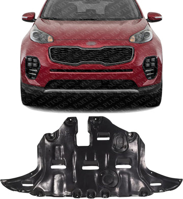 Front Engine Splash Shield Under Cover Plastic Direct Replacement Compatible with 2017-2019 Kia Sportage KI1228160 29110D9700