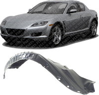 Front Fender Liner Rear Section Left Driver Side Direct Replacement Compatible With 2004-2008 Mazda RX-8 MA1248128 F1515614Z