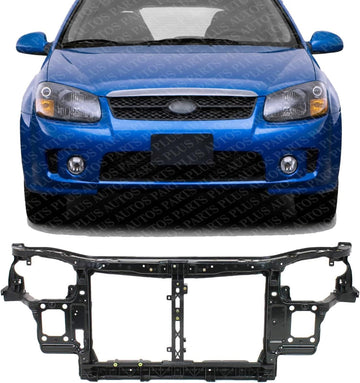 Front Radiator Support Assembly Steel Direct Replacement Compatible With 2004-2009 Kia Spectra KI1225144 641012F000