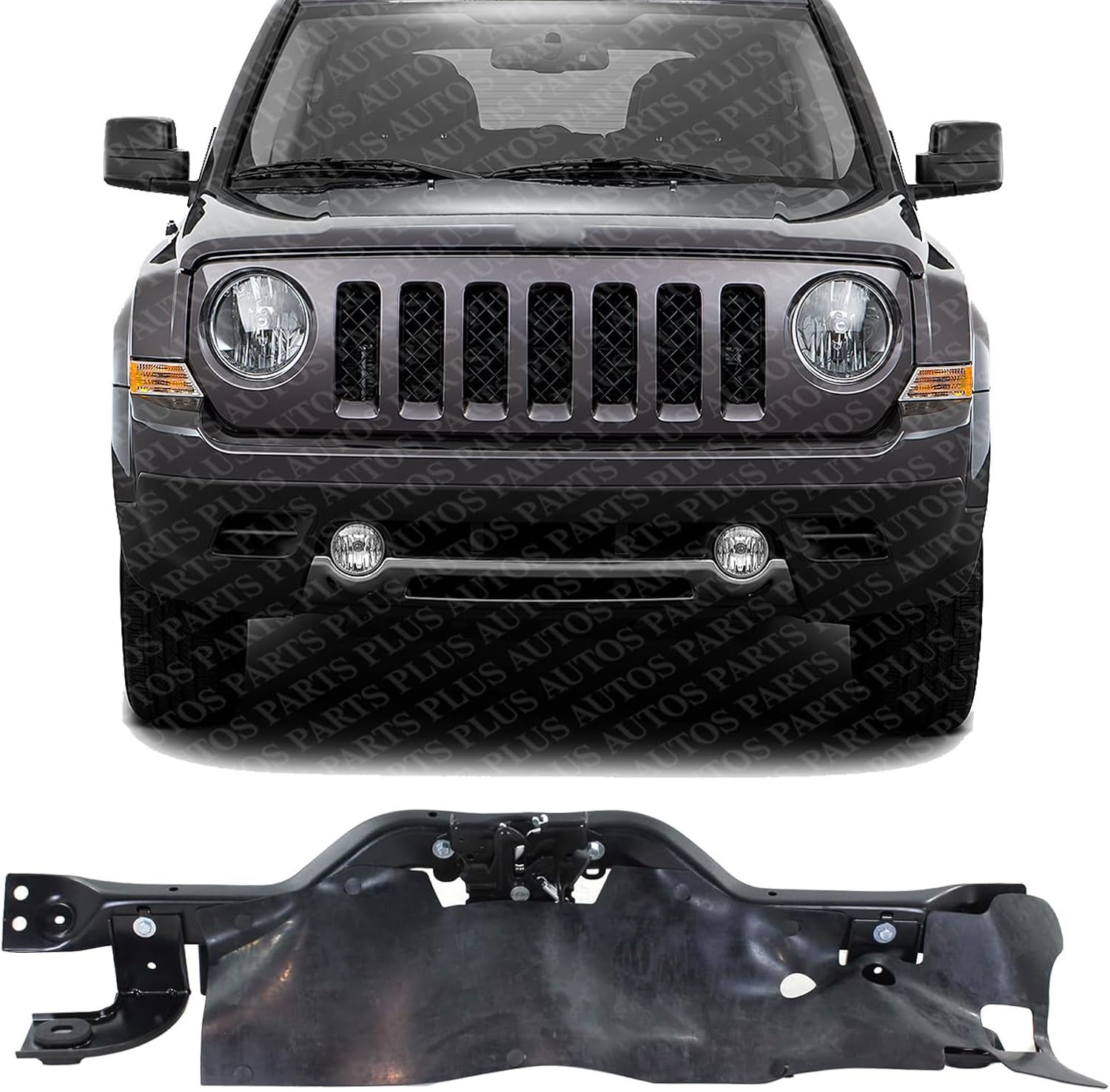 Front Radiator Support Upper Tie Bar Steel Direct Replacement Compatible With 2007-2017 Jeep Patriot CH1225236 5160196AG