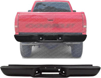 Rear Step Bumper Assembly Primed Steel Direct Replacement Compatible With 1988-2000 Chevrolet C/K Series Pickup GM1101110 15025374-PFM