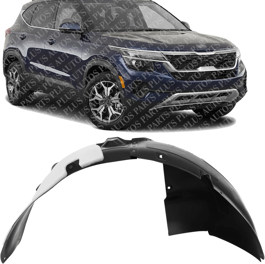Front Fender Liner Right Passenger Side Direct Replacement Compatible With 2021-2023 Kia Seltos KI1249168 86812Q5000