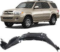 Front Fender Liner Left Driver Side Direct Replacement Compatible With 2005-2007 Toyota Sequoia TO1250121 538760C040