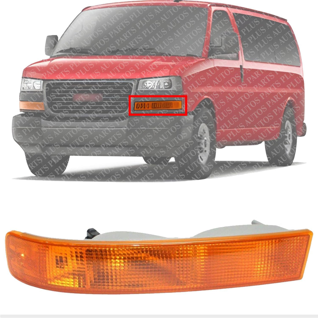 Front Side Marker Light Left Driver Side Direct Replacement Compatible With 2003-2023 Chevrolet Express/GMC Savana GM2520188 84218437