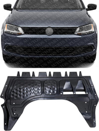 Front Engine Splash Shield Under Cover Plastic Direct Replacement Compatible with 2011-2018 Jetta / 2012-2019 Beetle VW1228143 5C0825237D